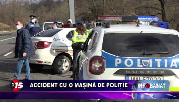 Accident cu o mașină de poliție