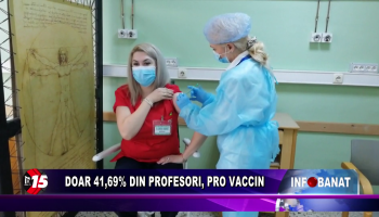 Doar 41,69% din profesori, pro vaccin