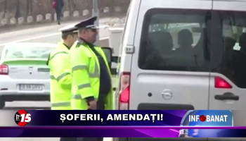 Șoferii, amendați!