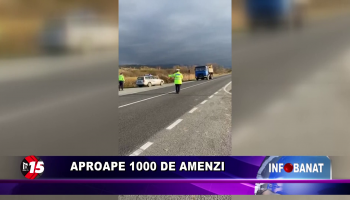 Aproape 1000 de amenzi