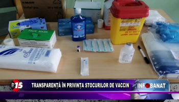 Transparență în privința stocurilor de vaccin