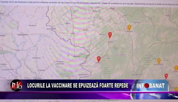 Locurile la vaccinare se epuizează foarte repede