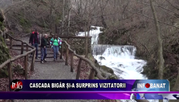 Cascada Bigăr și-a surprins vizitatorii