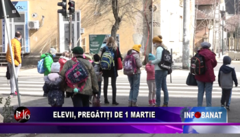 Elevii, pregătiți de 1 Martie