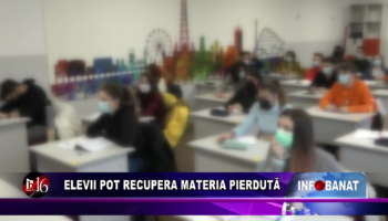 Elevii pot recupera materia pierdută