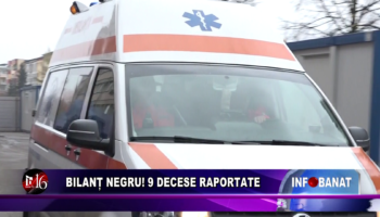 Bilanț negru! 9 decese raportate