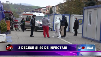 3 decese și 40 de infectări