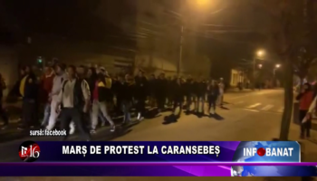 Marș de protest la Caransebeș