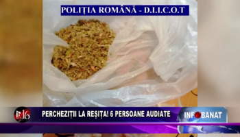 Percheziții la Reșița! 6 persoane audiate