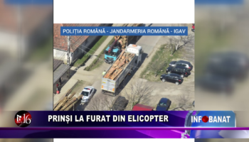 Prinși la furat din elicopter