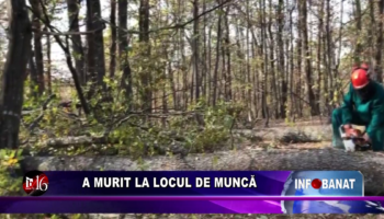 A murit la locul de muncă