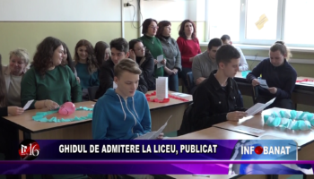 Ghidul de admitere la liceu, publicat