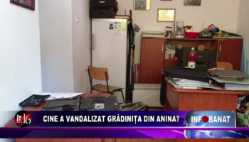 Cine a vandalizat grădinița din Anina?