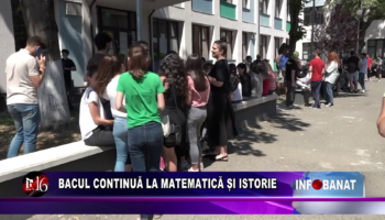 Bacul continuă la matematică și istorie