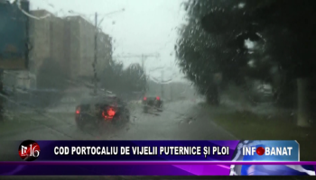 Cod portocaliu de vijelii puternice și ploi