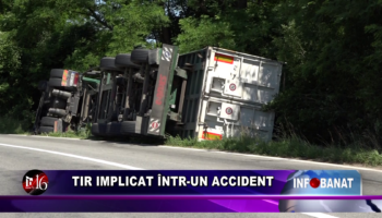Tir implicat într-un accident