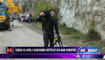 Caraș va avea 4 scafandri instruiți din bani europeni