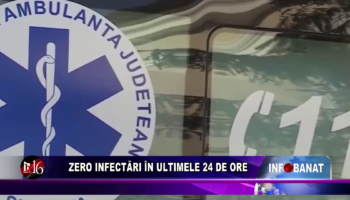 Zero infectări în ultimele 24 de ore
