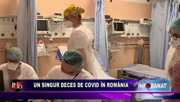 Un singur deces de covid în România