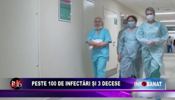 Peste 100 de infectări și 3 decese