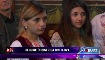 Slujire în biserica din Ilova