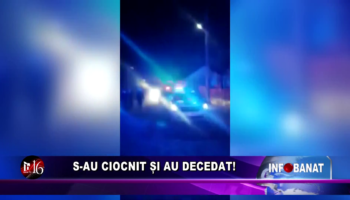 S-au ciocnit și au decedat!