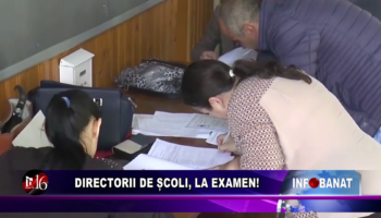 Directorii de școli, la examen!