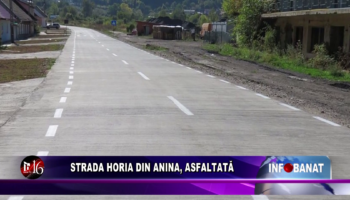 Strada Horia din Anina, asfaltată