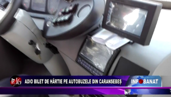 Adio bilet de hârtie pe autobuzele din Caransebeș