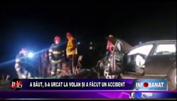 A băut, a urcat la volan și a făcut un accident