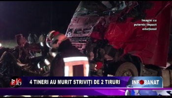 4 tineri au murit striviți de 2 tiruri