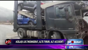 Același loc însângerat, alte tiruri, alt accident!