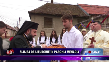 SLUJBĂ DE LITURGHIE ÎN PAROHIA MEHADIA