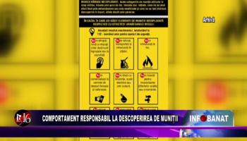 Comportament responsabil la descoperirea de muniții