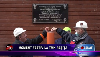 Moment festiv la TMK Reșița