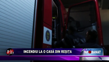 Incendiu la o casă din Reșița