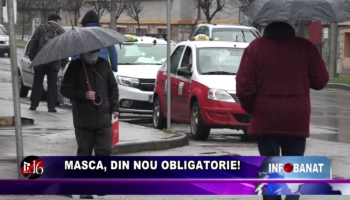 Masca, din nou obligatorie!