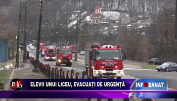 Elevii unui liceu, evacuați de urgență