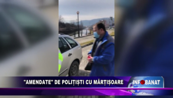 „Amendate” de polițiști cu mărțișoare