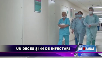 Un deces și 44 de infectări