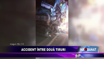 Accident între două tiruri