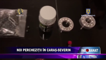 Noi percheziții în Caraș-Severin