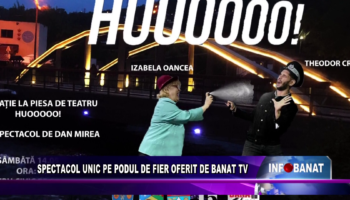 Spectacol unic pe podul de fier oferit de Banat TV