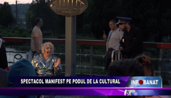 Spectacol manifest pe podul de la  Cultural