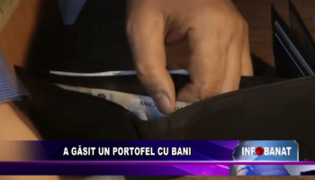 A găsit un portofel cu bani