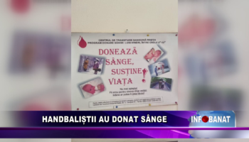 Handbaliștii au donat sânge