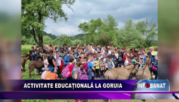 Activitate educațională la Goruia