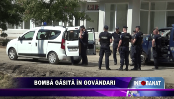 Bombă găsită în Govândari
