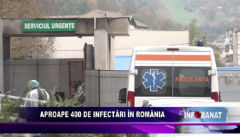 Aproape 400 de infectări în România