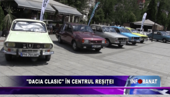 Dacia clasic în centrul Reșiței